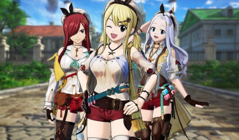 Lucy, Erza e Mirajane farão cosplay de Atelier Ryza em Fairy Tail 2